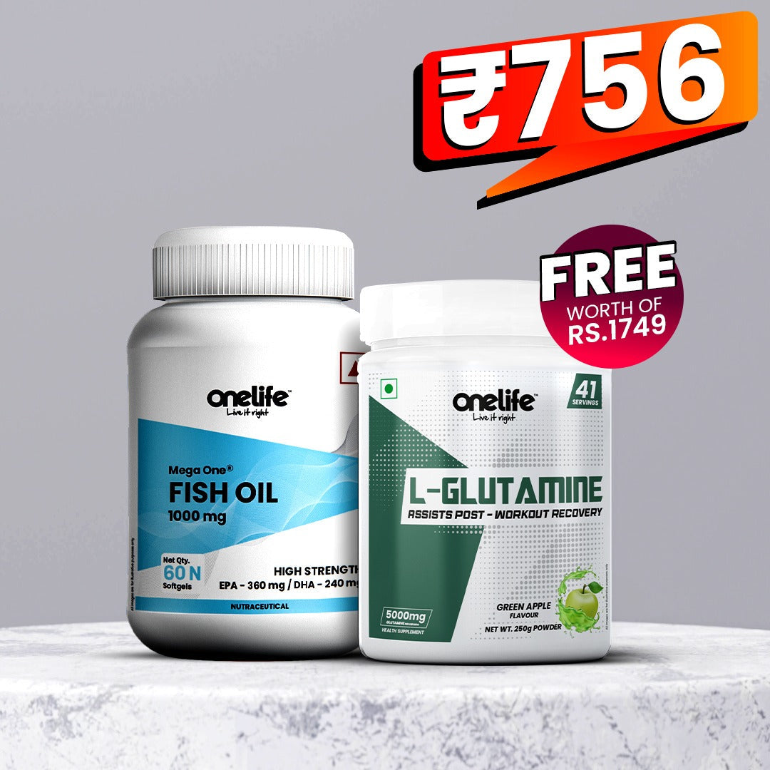 Buy Fish oil and Get Glutamine FREE!