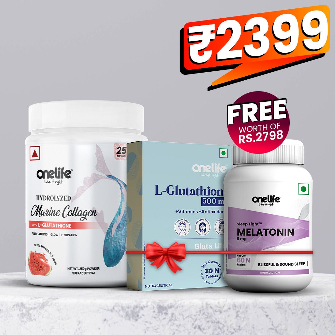 Buy Marine Collagen and Get L-Glutathione and Melatonin FREE!