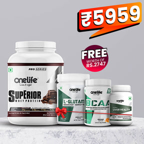 Buy Whey Superior (2 kg) and Get BCAA, Glutamine, and Livdtox FREE!